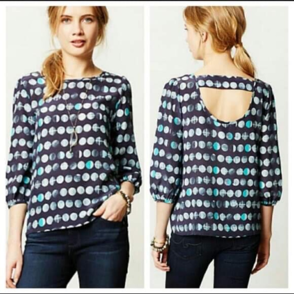 Anthropologie HDIn Paris Moon Phase Blouse